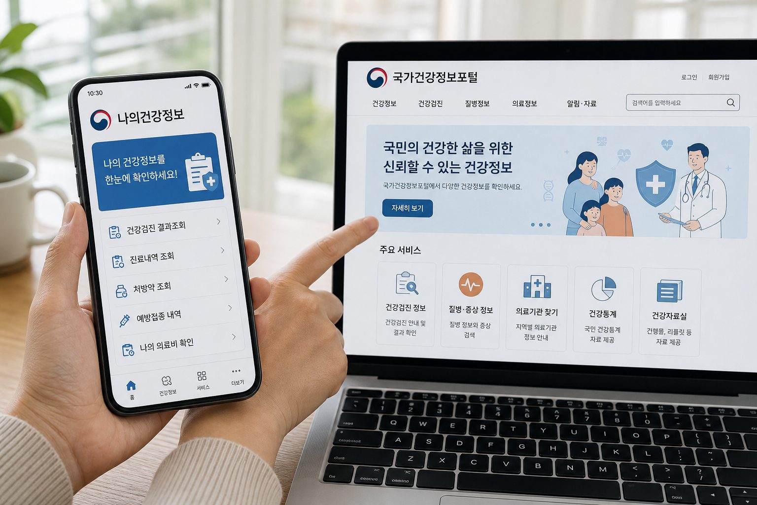 건강정보 앱과 웹사이트 비교 선택 기준