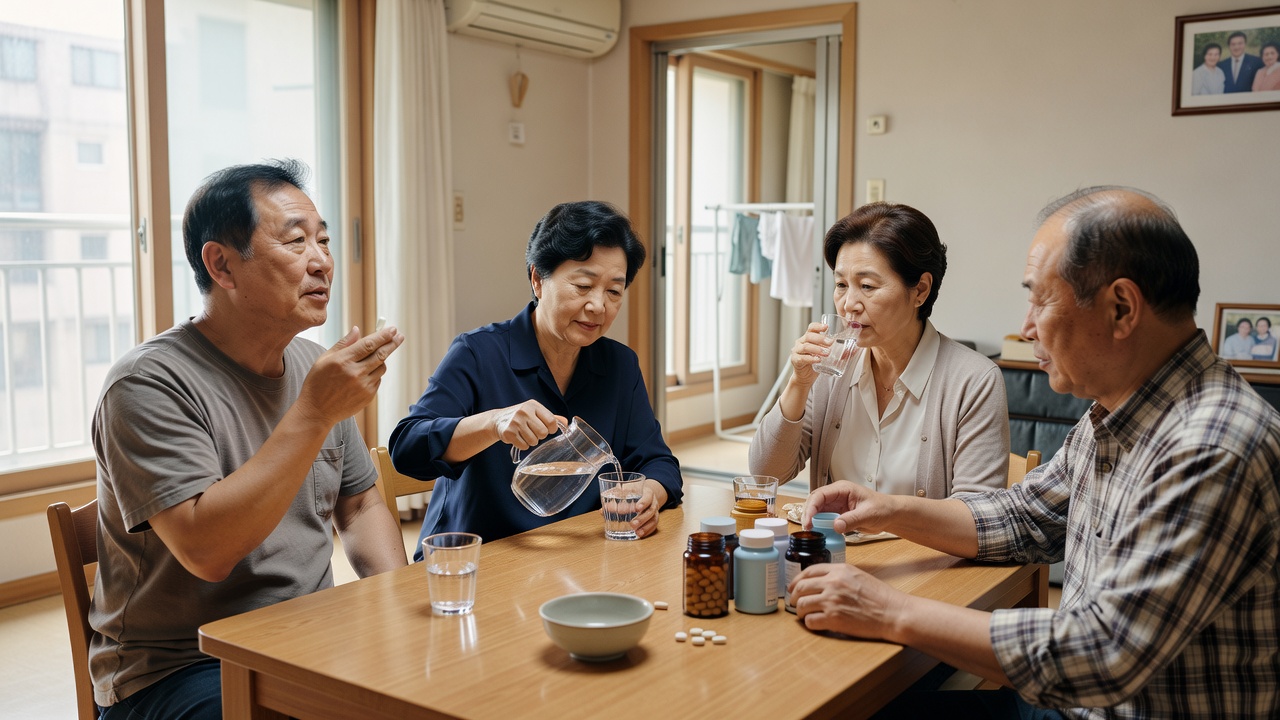 중장년층 건강 기능 식품 섭취율 조사 결과