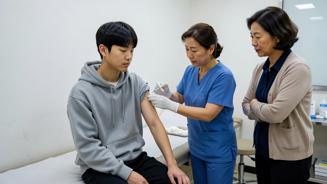 청소년 독감 예방접종 무료 대상자 안내