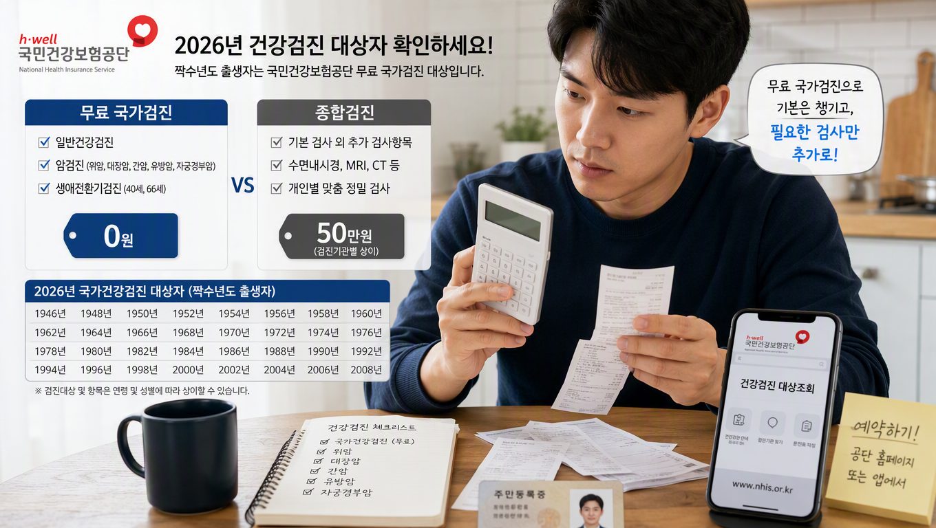 건강검진 비용 절감 방법과 국가검진 활용 팁