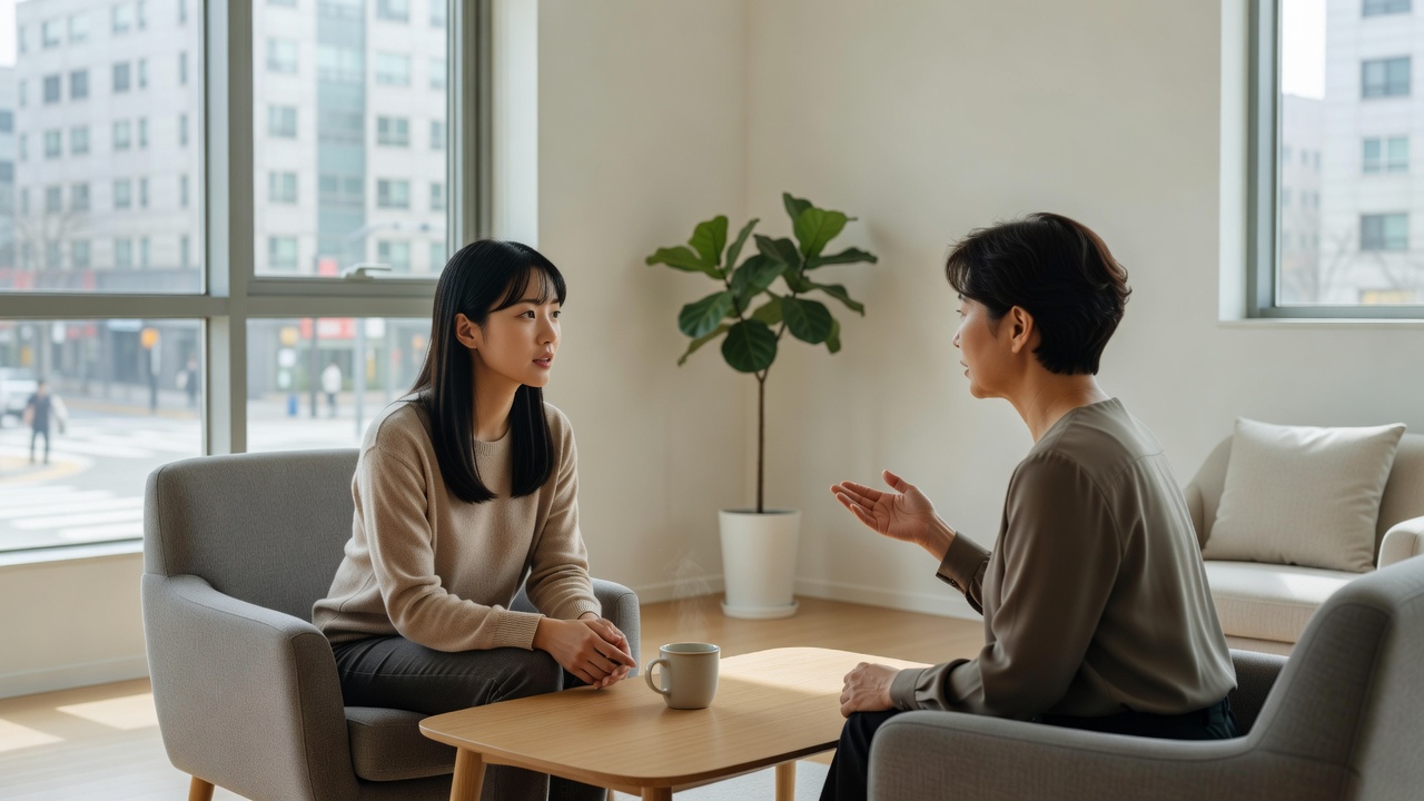 청년 건강 지원 사업의 심리상담 장면