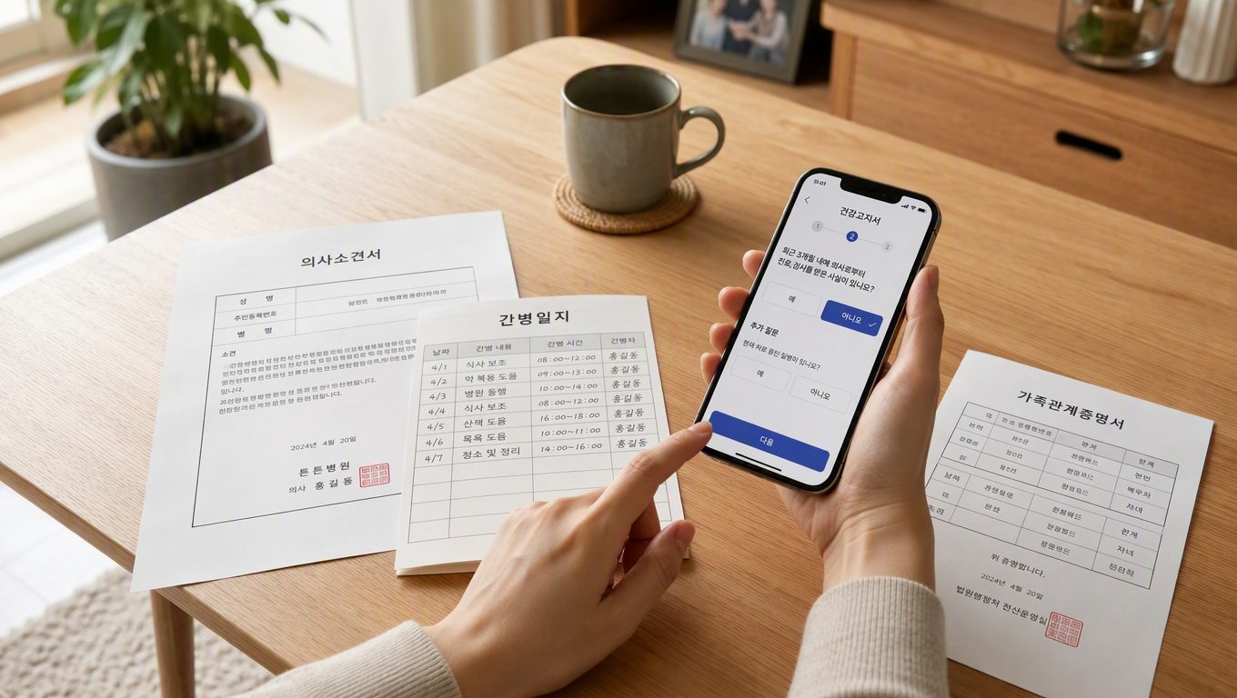 요양간병보험 신청·청구 절차와 건강고지·약관 변화